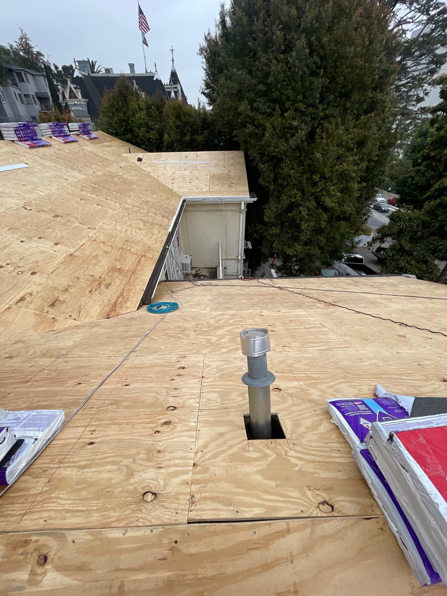 Roof Replacement at the Magic Castle Hotel- Los Angeles, CA 90028 by Epic Roof Replacement