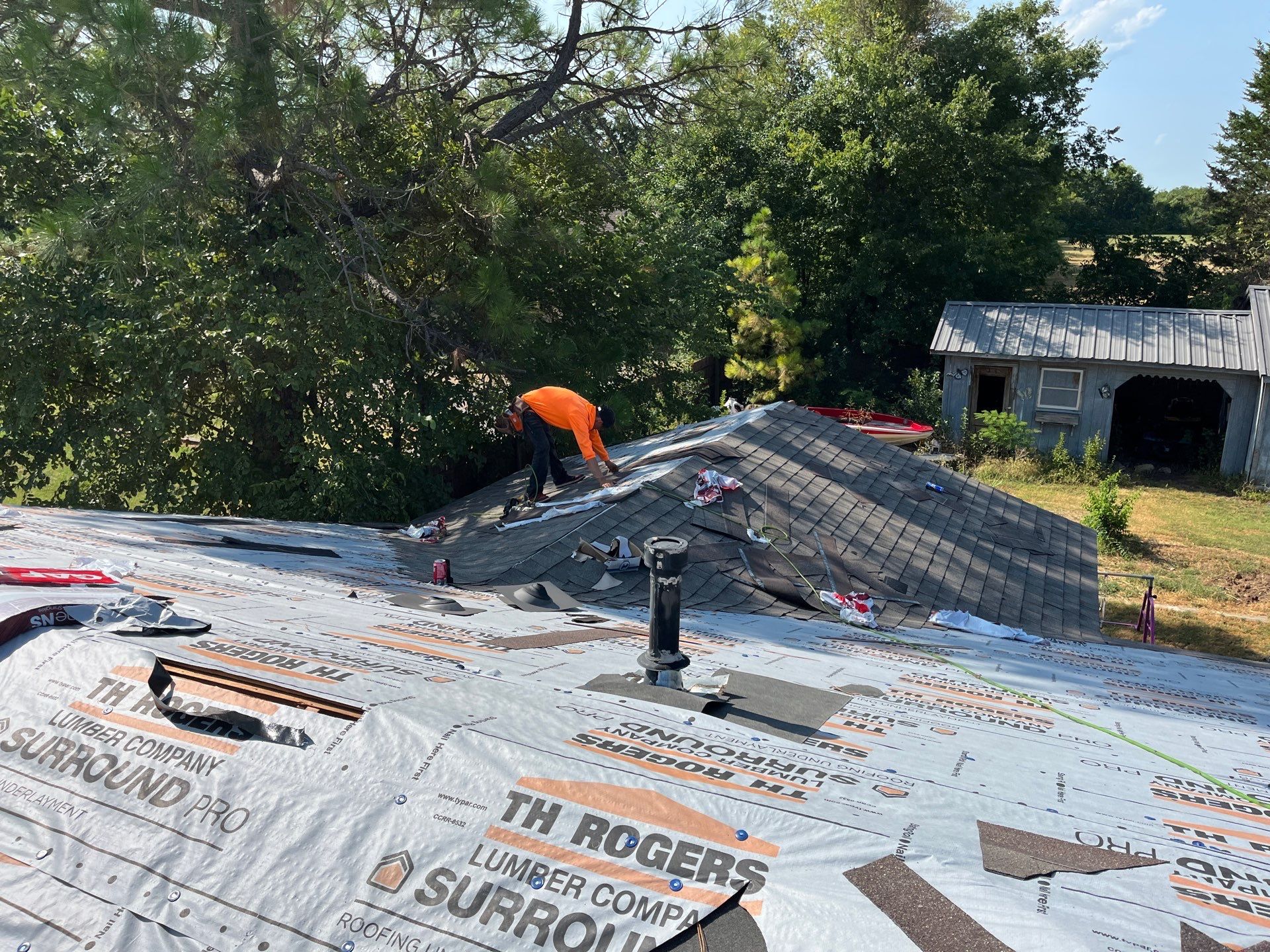 GAF Timberline Architectural Shingle Roof Replacement in Wynnewood by BANA Roofing and Solar Supply