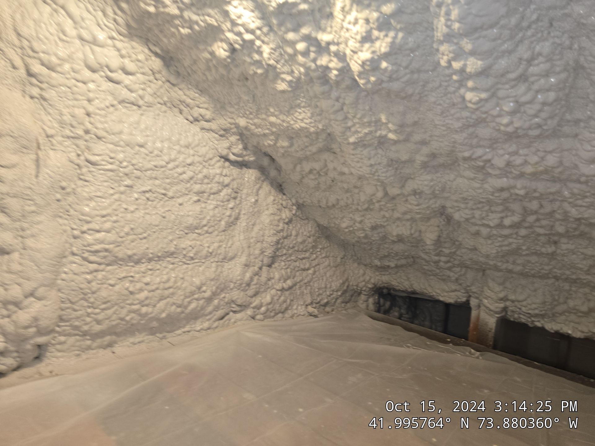 Attic Insulation using open cell spray foam by NYS Foam & Energy