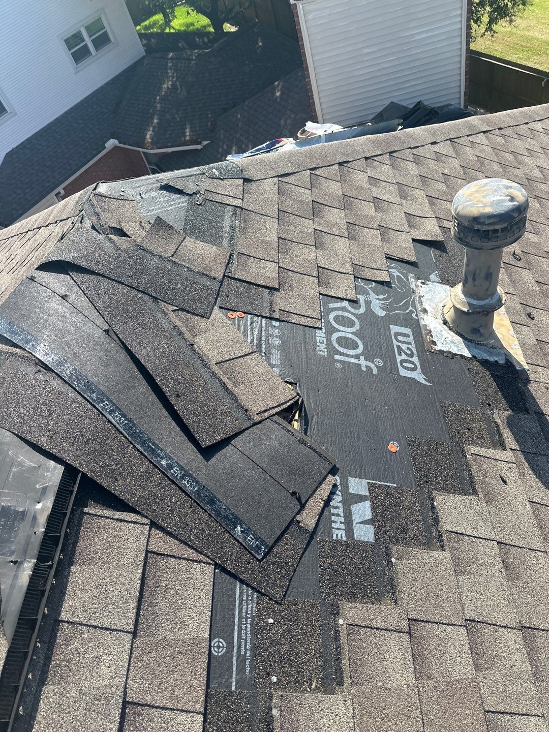 Hail Damage using Owen's Corning Duration (Lifetime) Shingles by Roof Repair Company