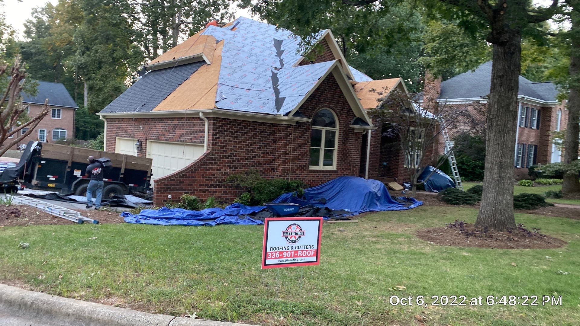 Happy Customer for Life by Just In Time Roofing and Restoration