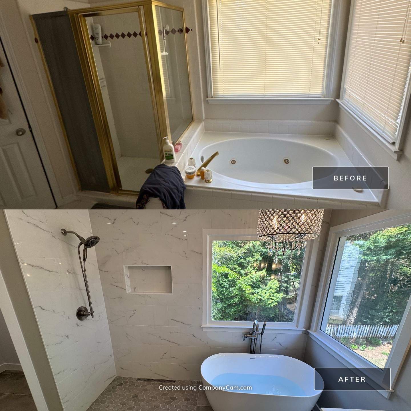 Master bathroom renovation by Prudencio