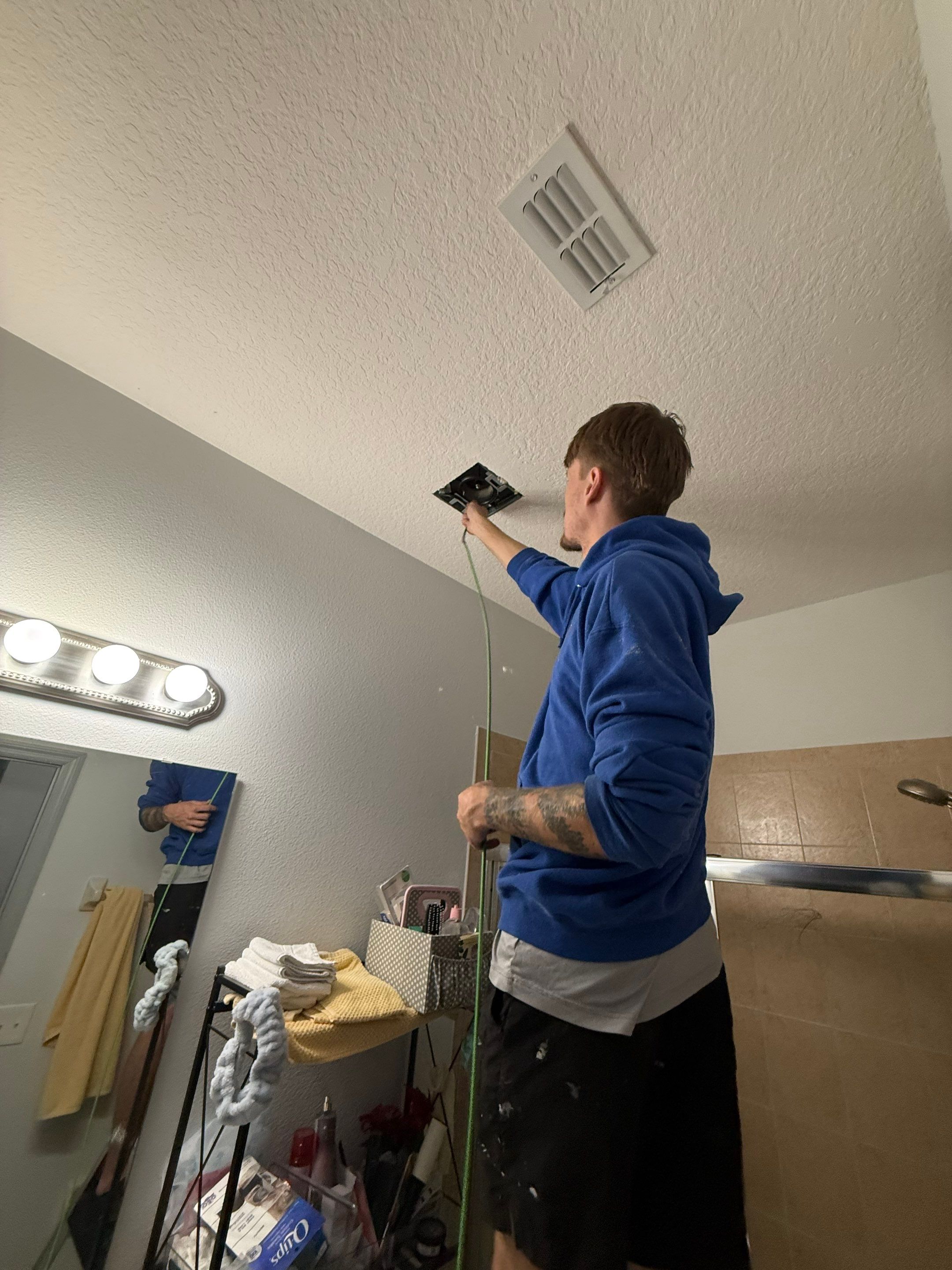 Air Duct Bath Fan Exhaust Cleaning in Orlando by Hygienic Air, Inc