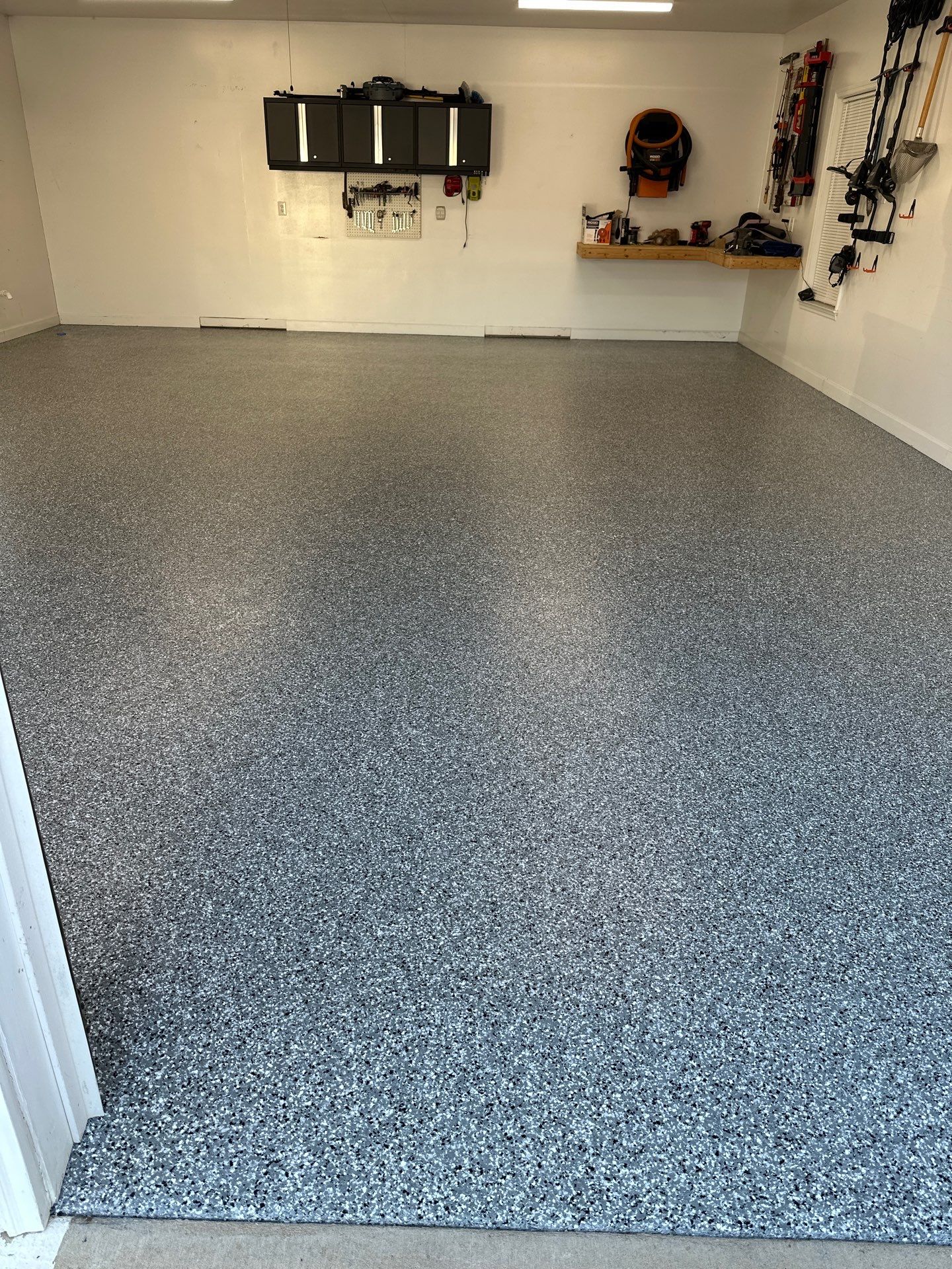Garage Floor Coating using Wombat by My Garage Floor Guys
