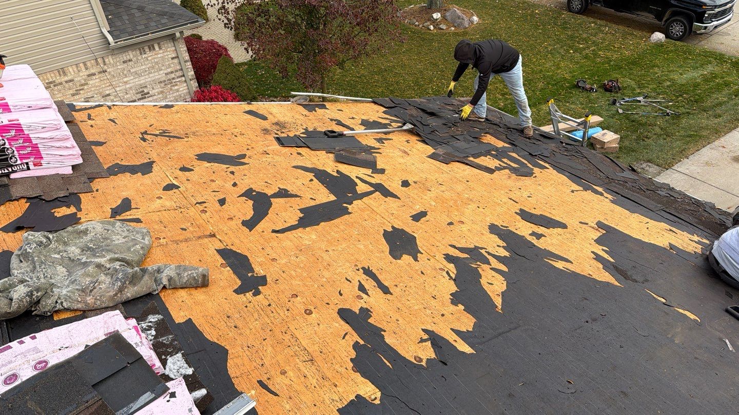 Roof Replacement using Owens Corning Teak by 180 Contractors