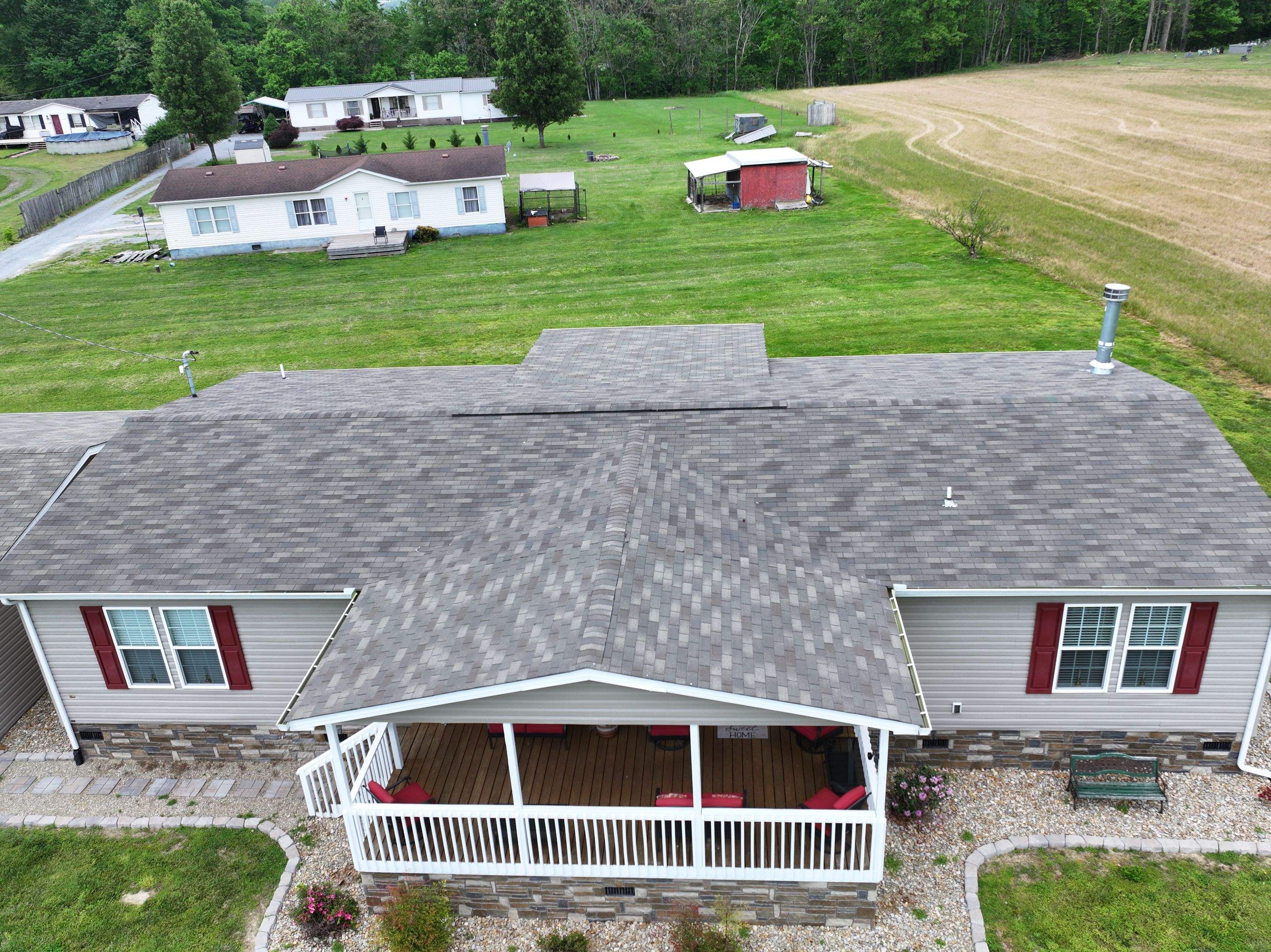 Burnished Slate Frost AG Panel by Omnia Roofing