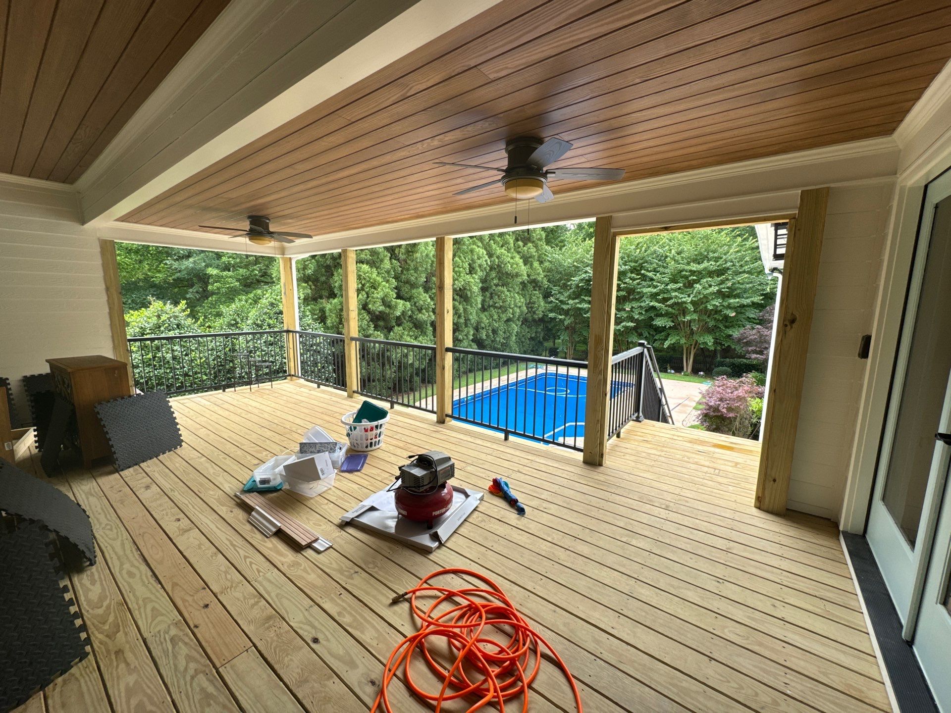 Elevated Deck and Screened-In Porch Replacement in Powder Springs by Swift Home Renovations