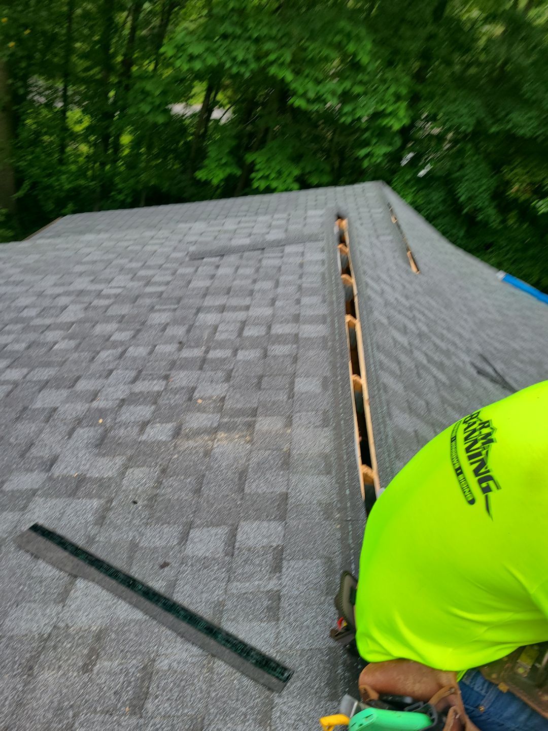 Oakton: Roof Replacement With CertainTeed Landmark Designer Shingles in Pewter by RM Banning, Inc.