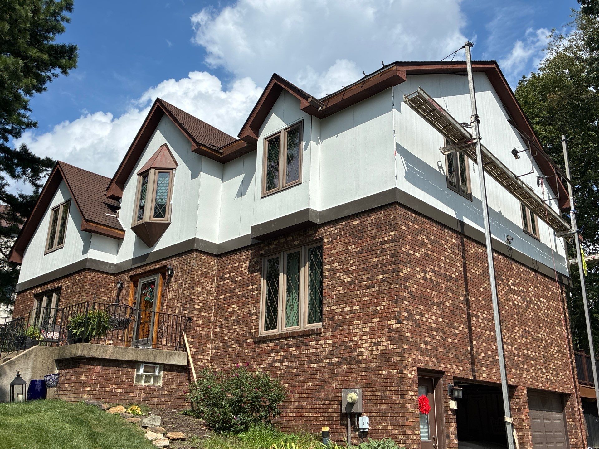 James Hardie Tudor Home Renovation by Ideal Siding Pittsburgh
