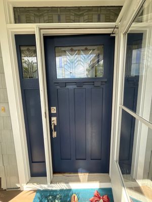 Craftsman Entry Door Restoration and Painting in Ocean City