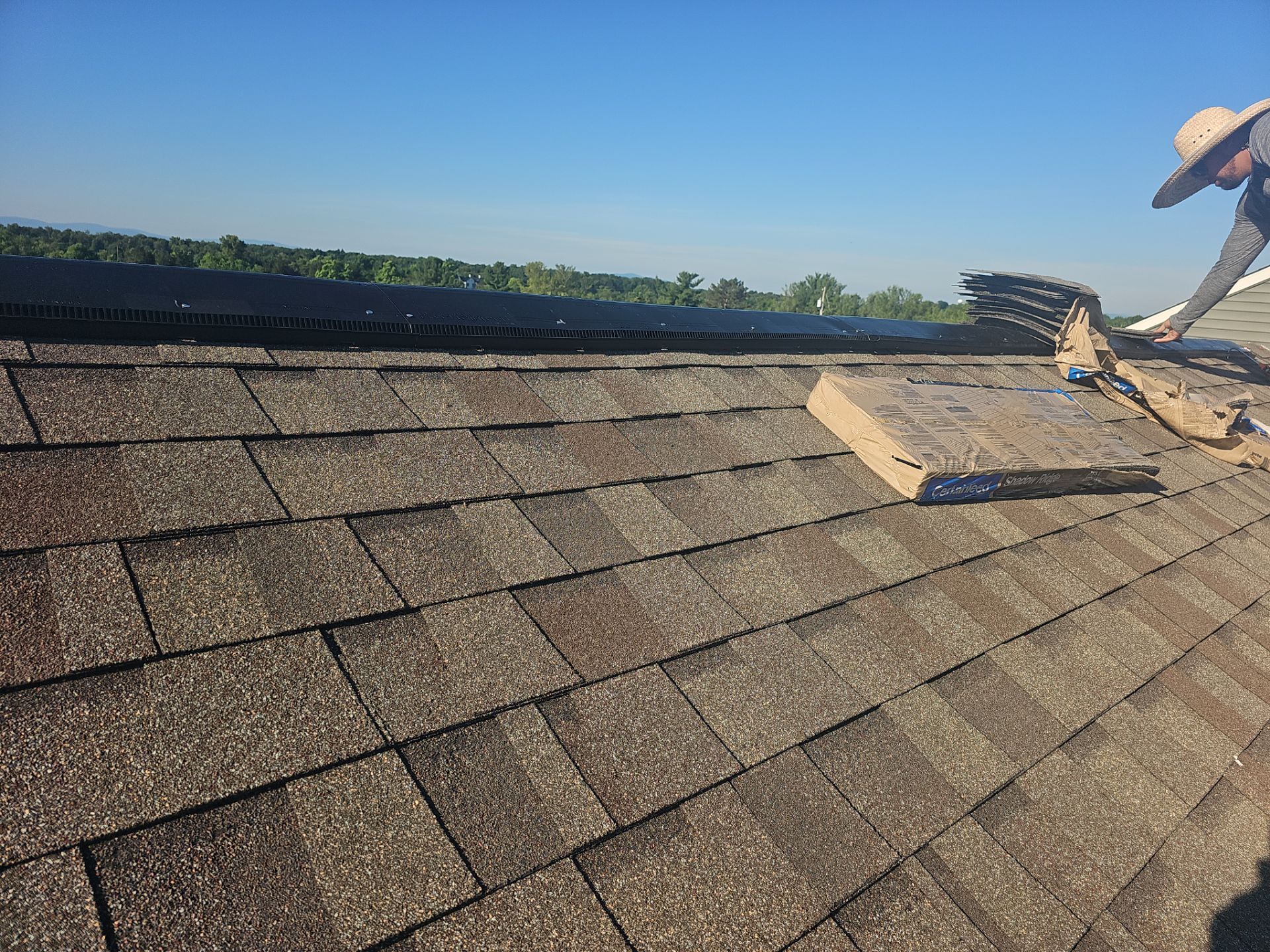 Roof Repair - Ridge Vent and Vent Flashing Boot Replacement by Winchester Roofing