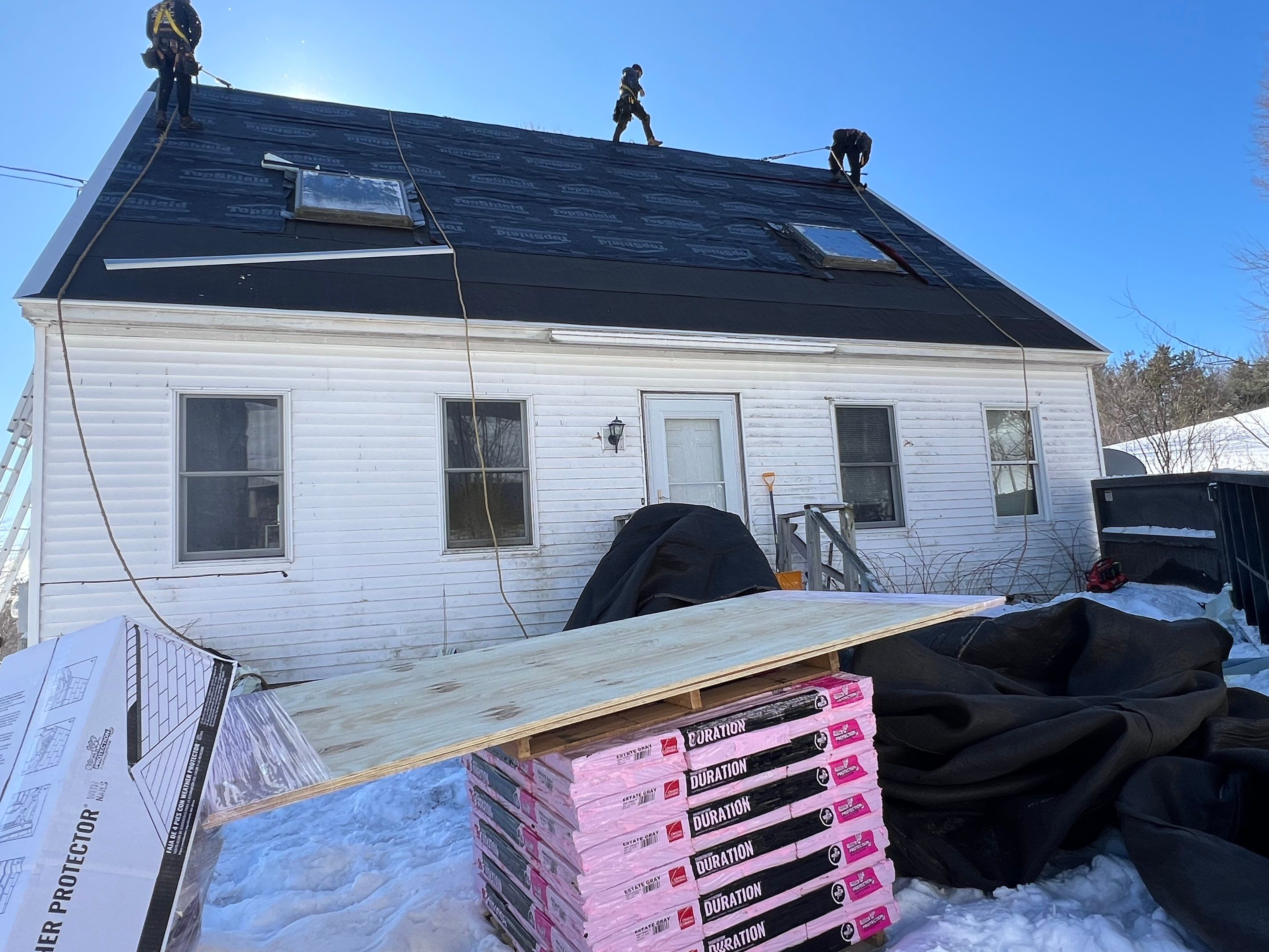 Roof Installation in Bradford New Hampshire by Tall pine roofing