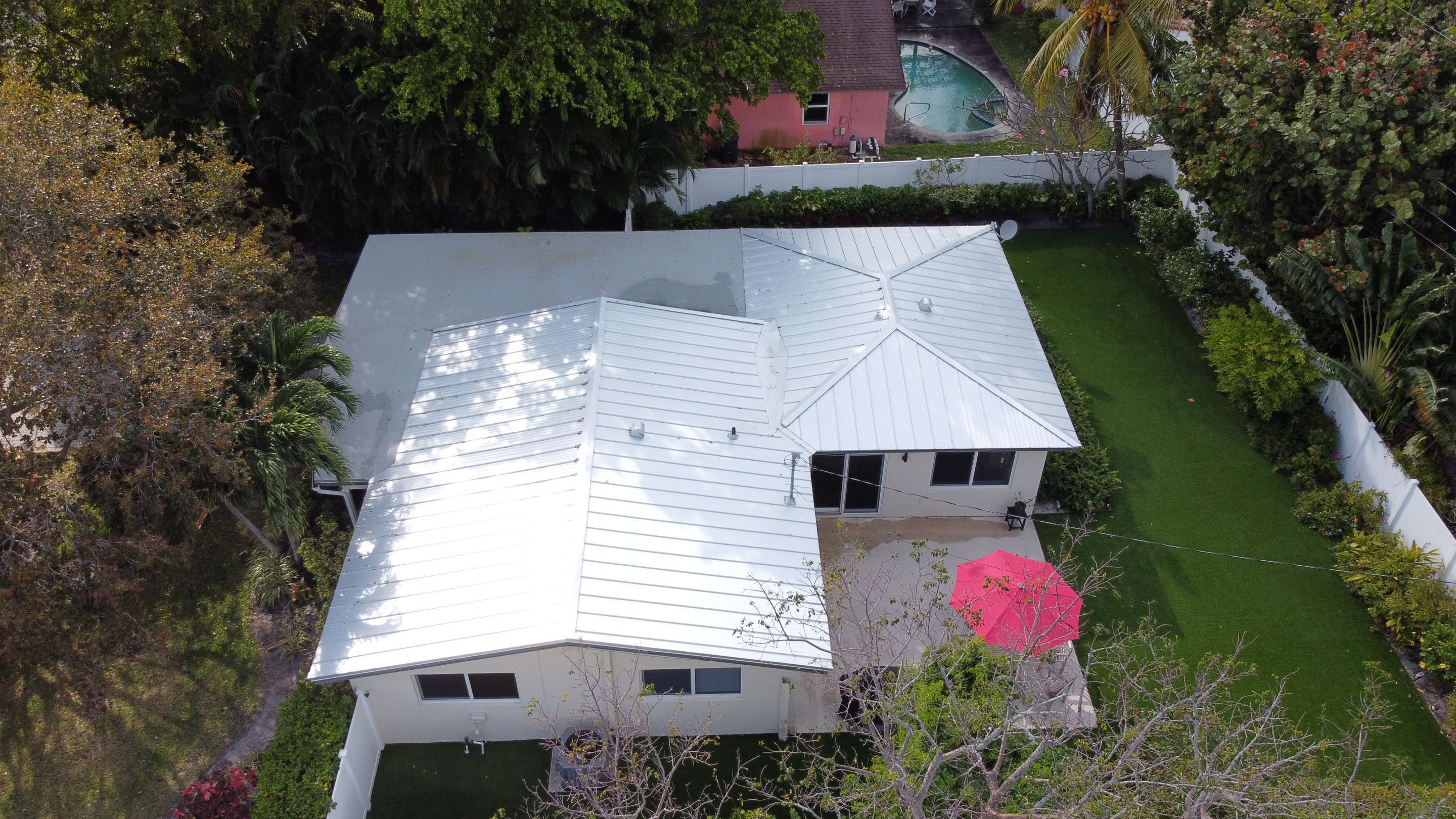 Residential Roofing Installation using 1" Nail strip metal roof by BLUES BROTHERS ROOFING