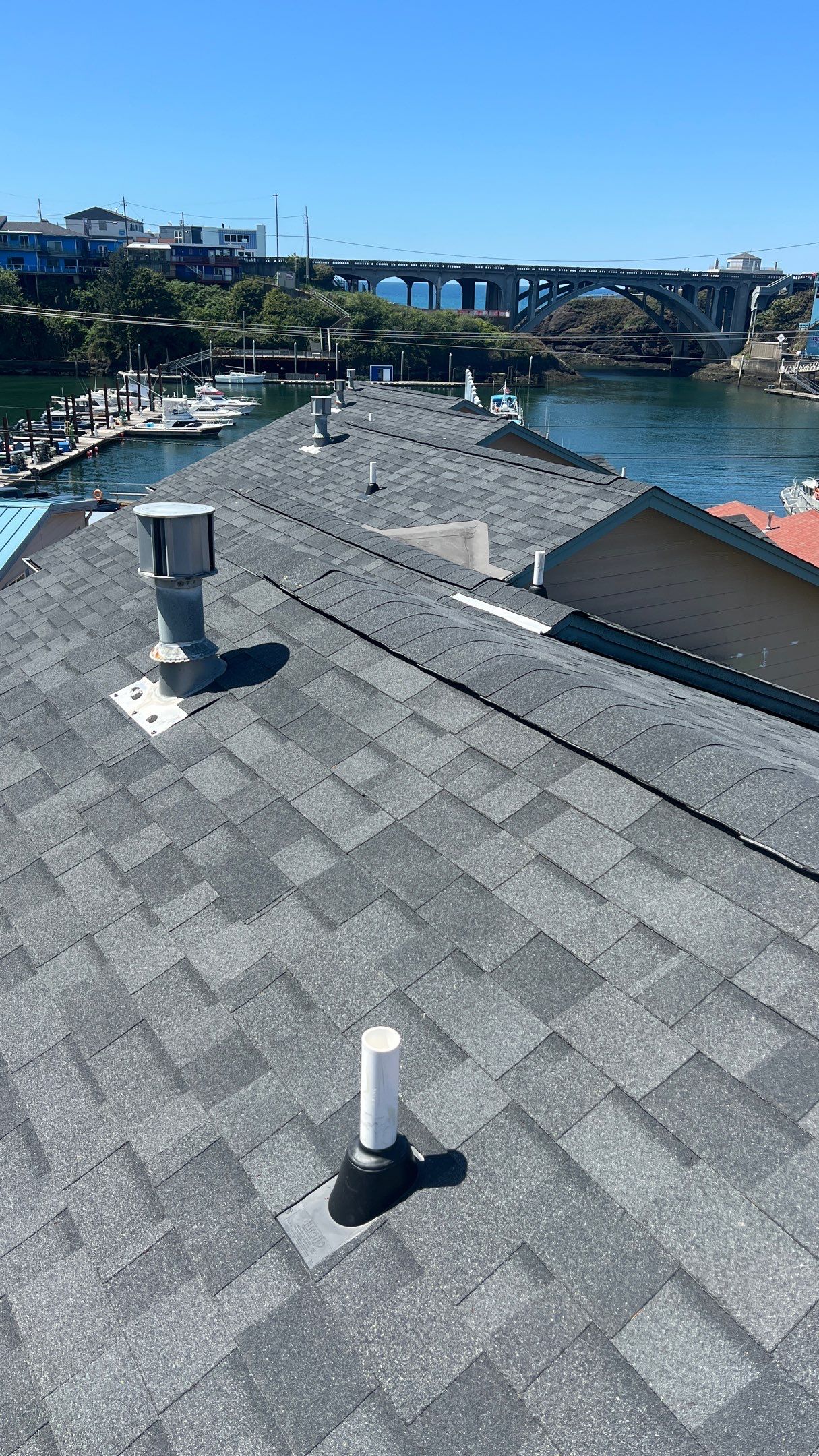 Residential Roofing Installation using Malarkey Highlander with Vented Ridge by Orezona Building & Roofing Company, Inc.