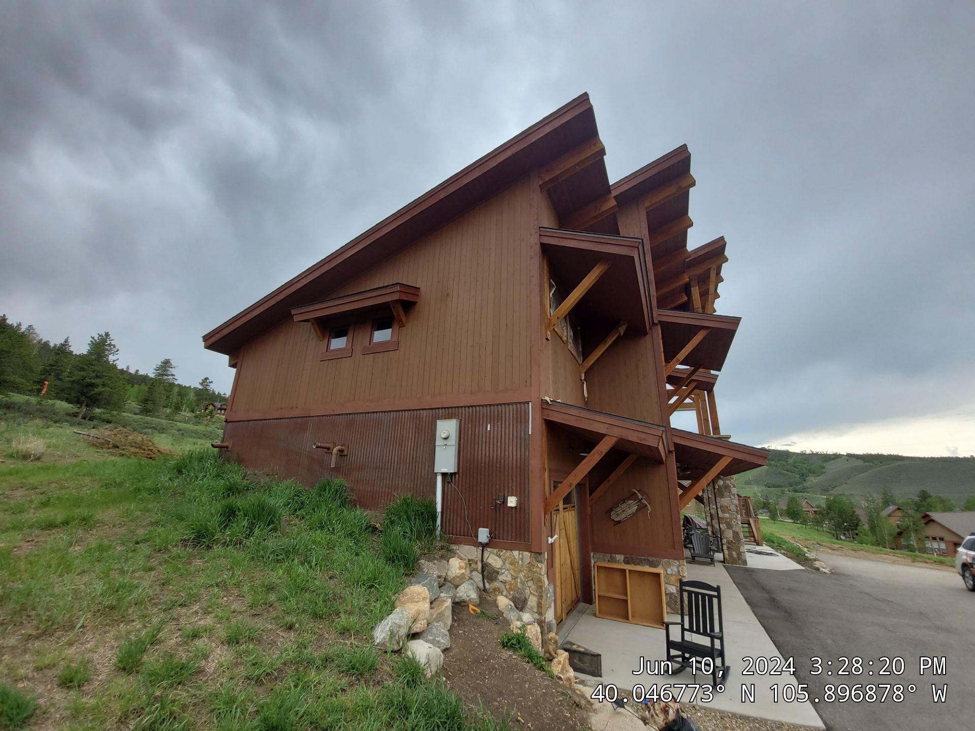 Exterior Painting Using Stain by Wheatley Creek Services