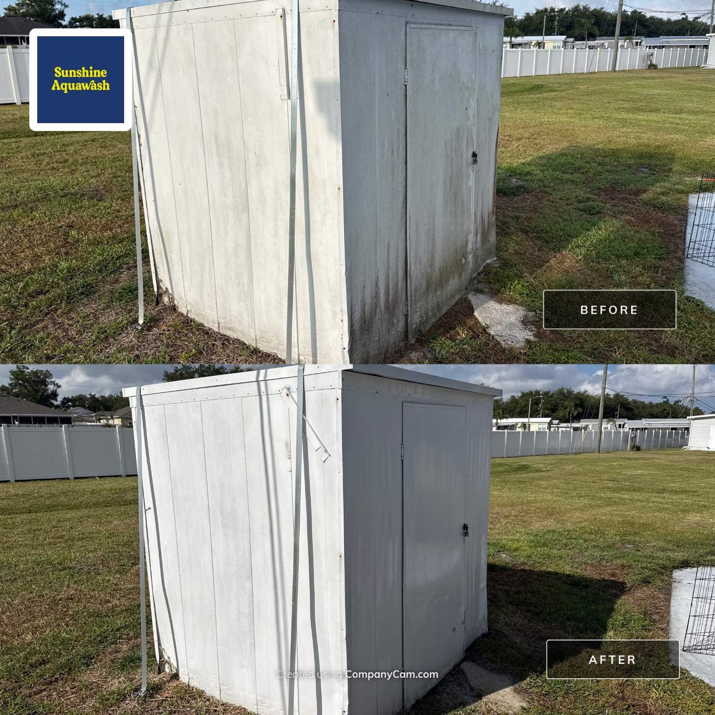 Mobile Home Soft Wash & TPO Roof Cleaning in Leisure Lake Mobile Home Park – Palmetto, FL by Sunshine AquaWash