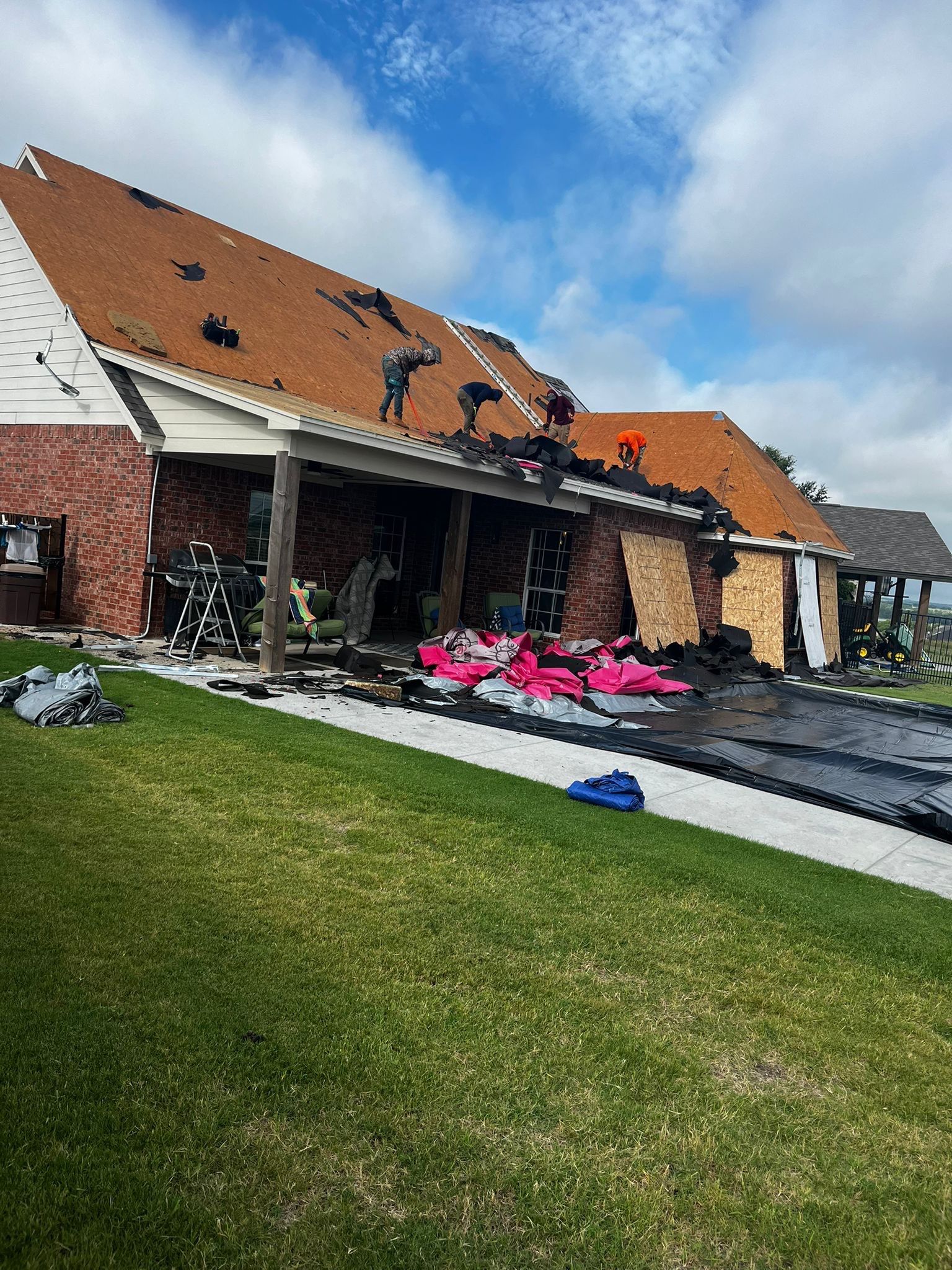 Project in Cleburne by Lonestar Roofing and Restoration LLC.