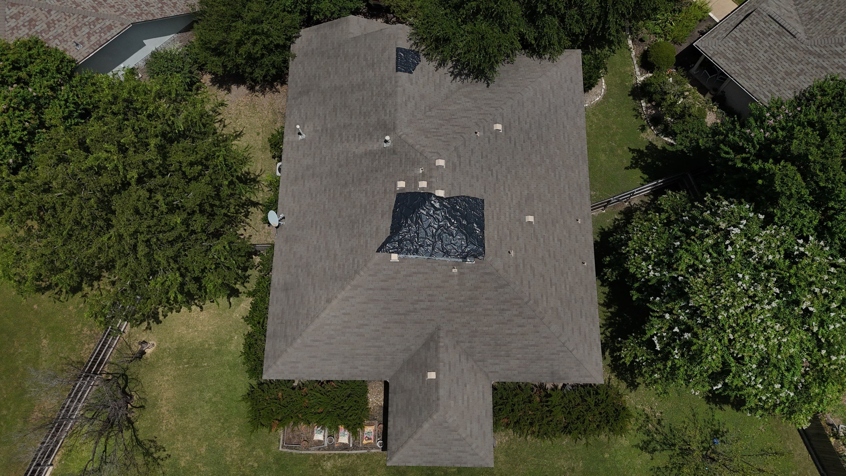 Residential Roof Replacement using GAF - HDZ - Charcoal by Action Exteriors Austin