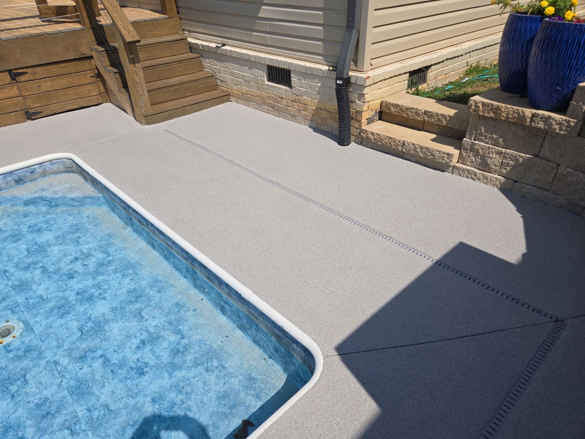 Amazing Pool Deck Transformation Using Our Signature Quartz System! by Elite Floor Solutions