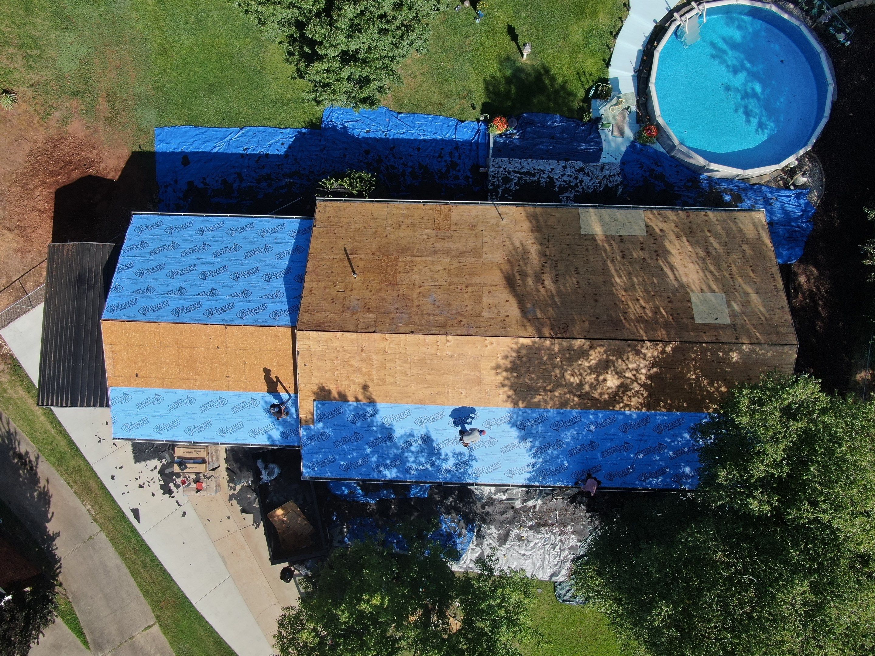 Asphalt Shingle Roof Replacement on Mauldin Ranch Home by Roofers LLC