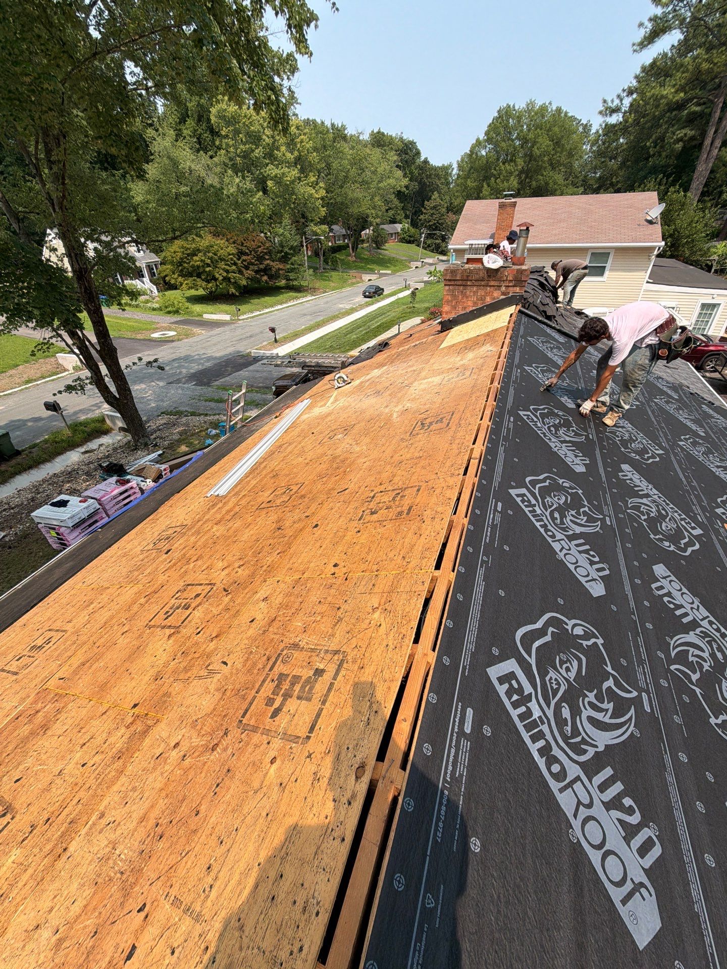 Asphalt Shingle Roof Replacement and Gutter Installation in Richmond by Cade Construction