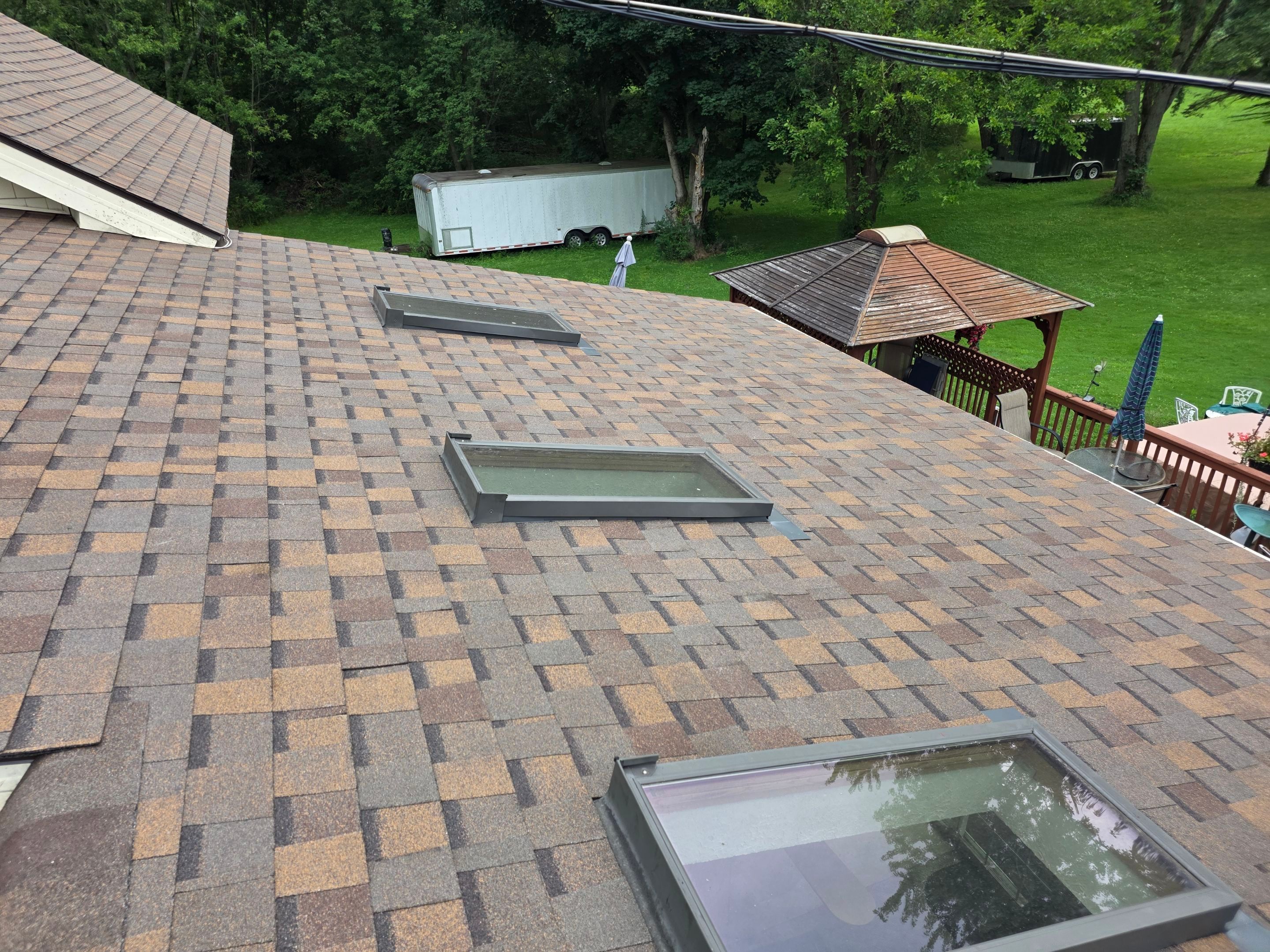 Cindy H: Copper Canyon Asphalt Shingle Roof Replacement and Skylight Installation in Atwater by Eagle Eye Roofing