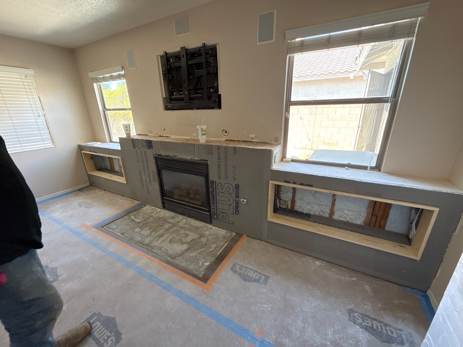 Meadview Fireplace Remodel by Workman Company LLC 