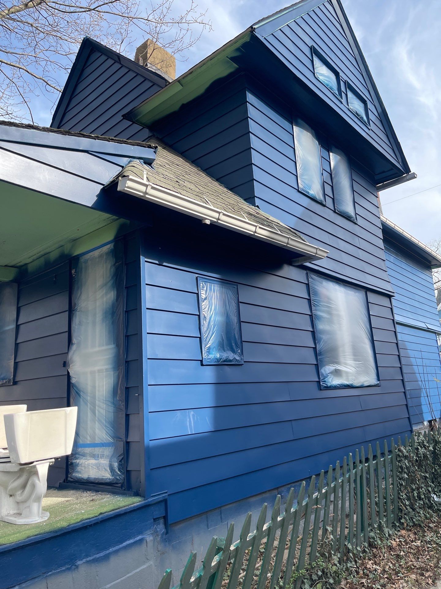 Exterior Painting using Benjamin Moore Element Guard by Callaway Contracting LLC