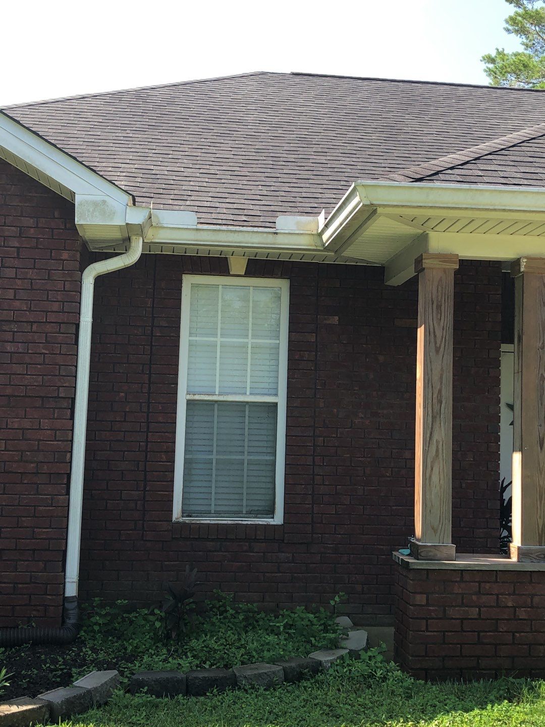 Gutter Installation using White K-Style Seamless Gutters by Gutter Professors
