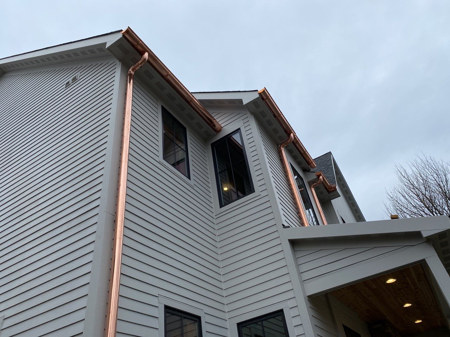 New Home Construction using Fiber Cement by Style Exteriors by Corley
