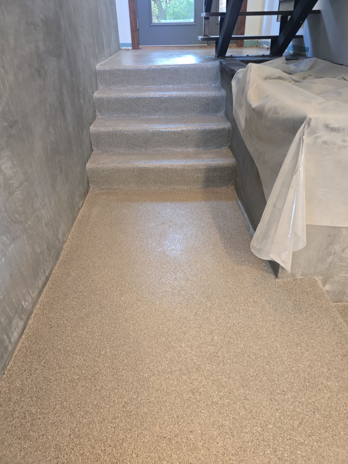 Indoor Space Transformation using Pebble Beach by Croc Coatings, LLC
