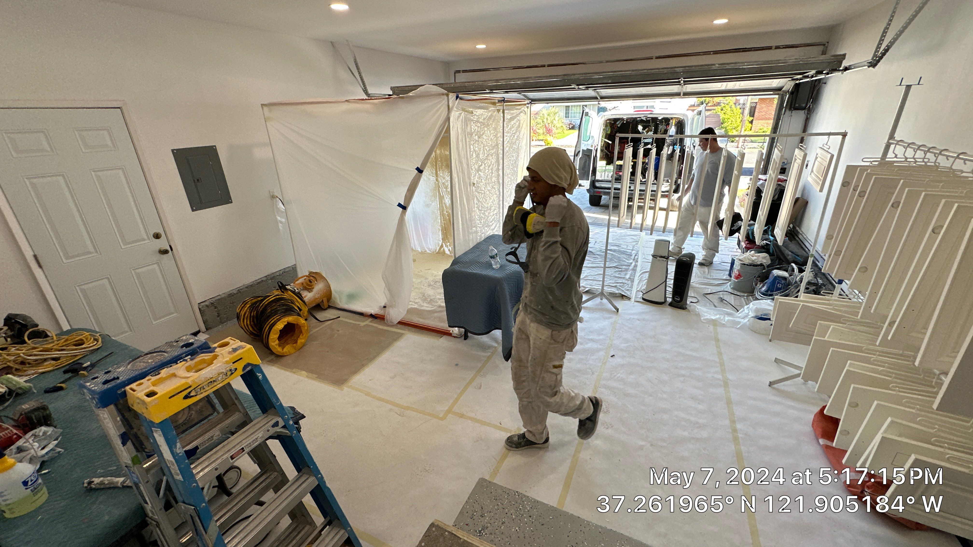 cabinet painting San Jose  by Herrera’s Bay Area Painting inc.