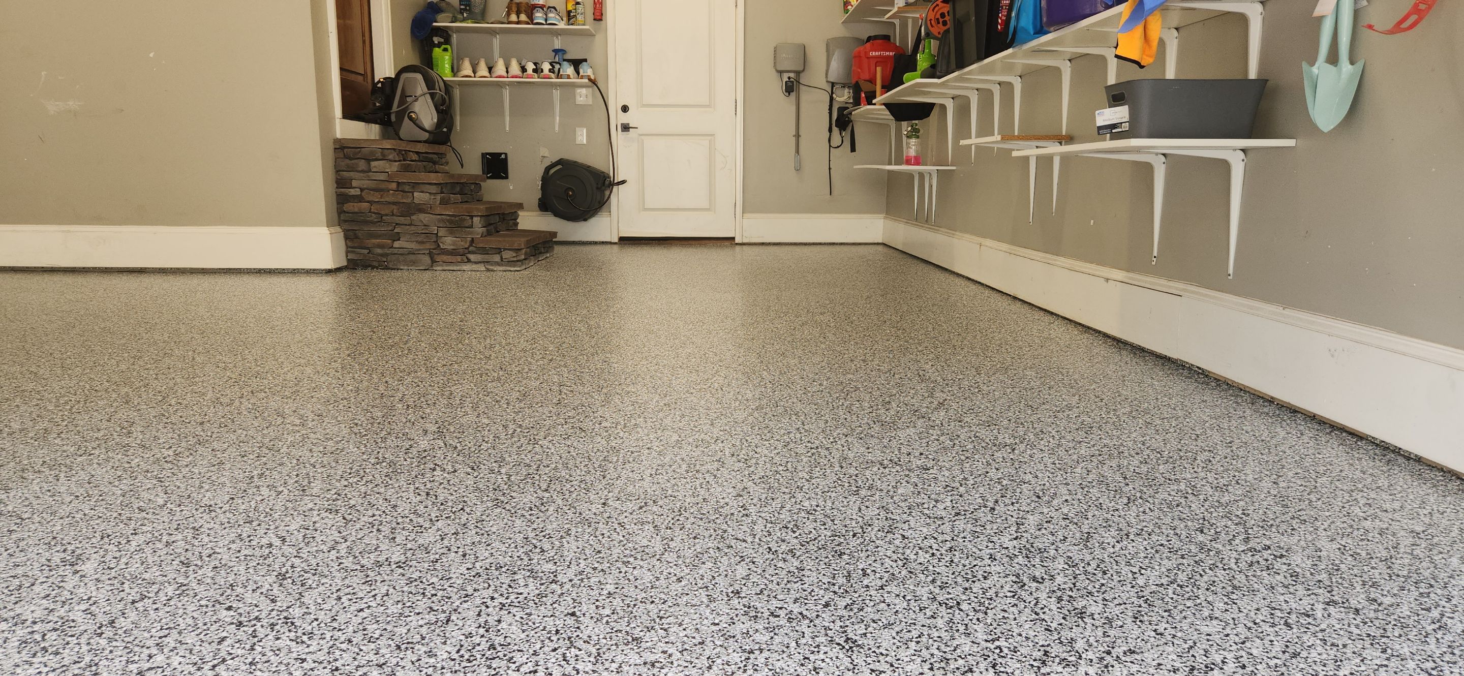 Garage Installation using Domino by Elite Floor Solutions
