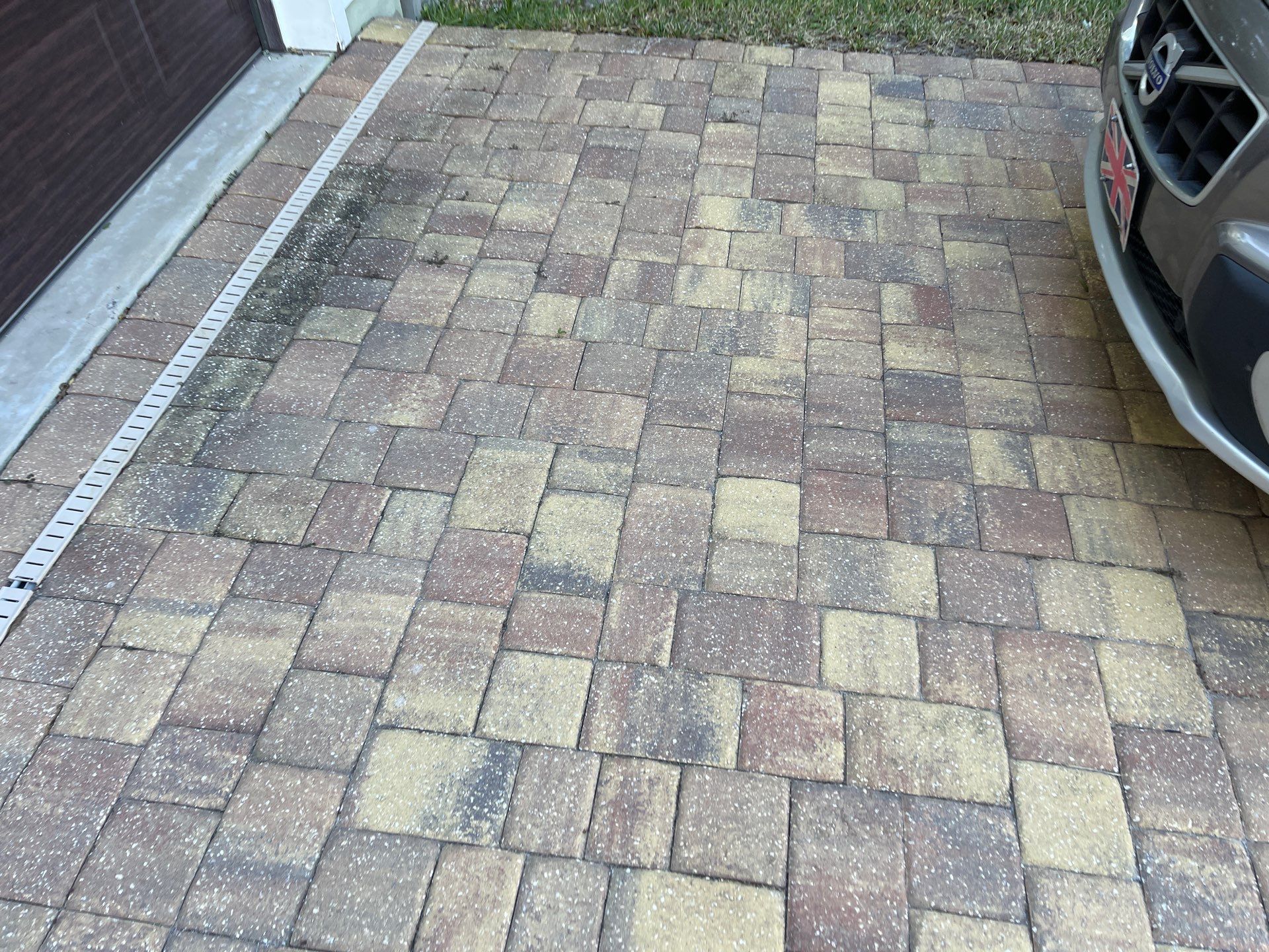 Paver Driveway using Wet Look TopCoat by DuraSeal