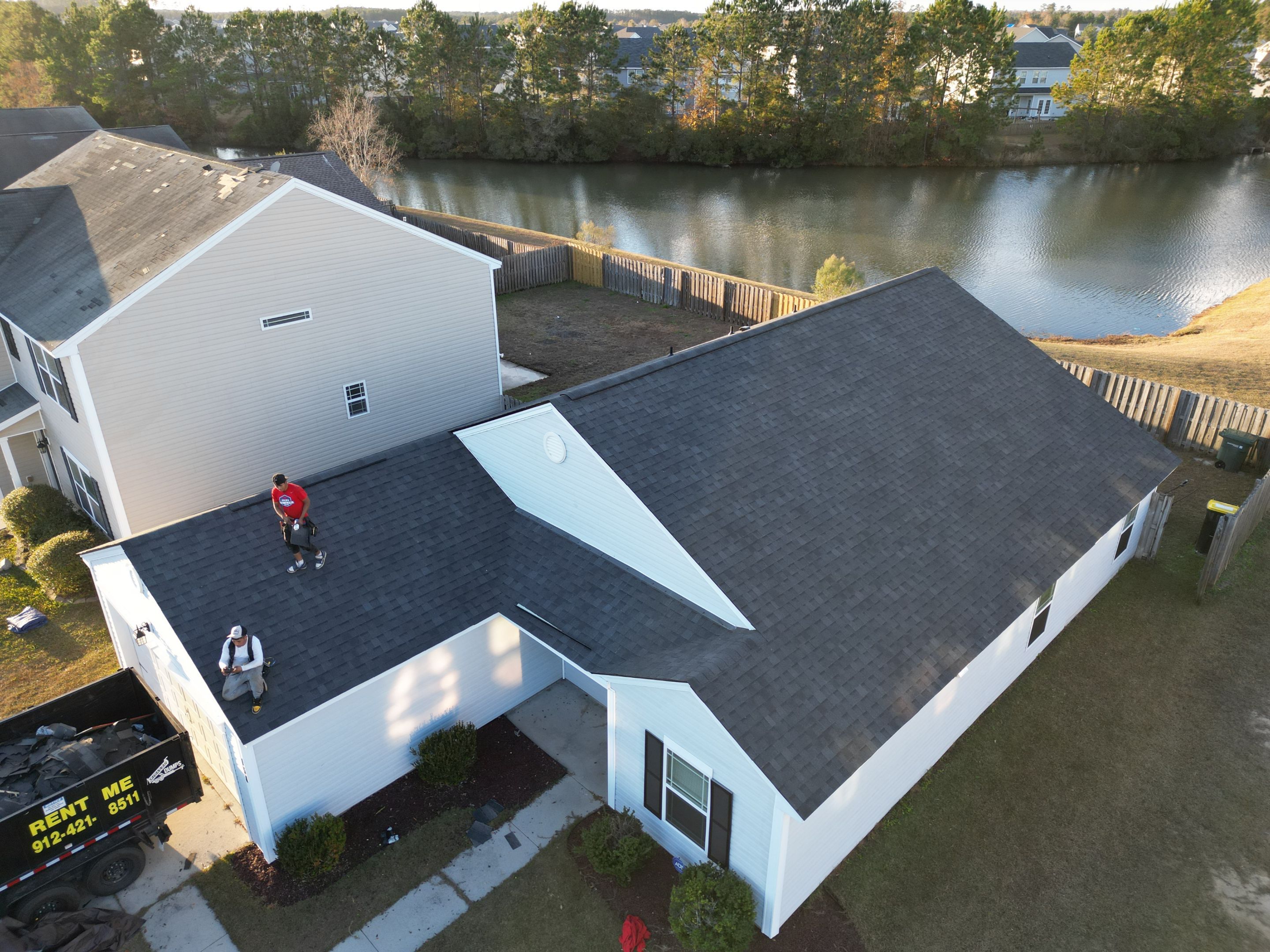 Residential Roofing Installation using Atlas Pinnacle Pristine Black Shadow. by Talya Roofing