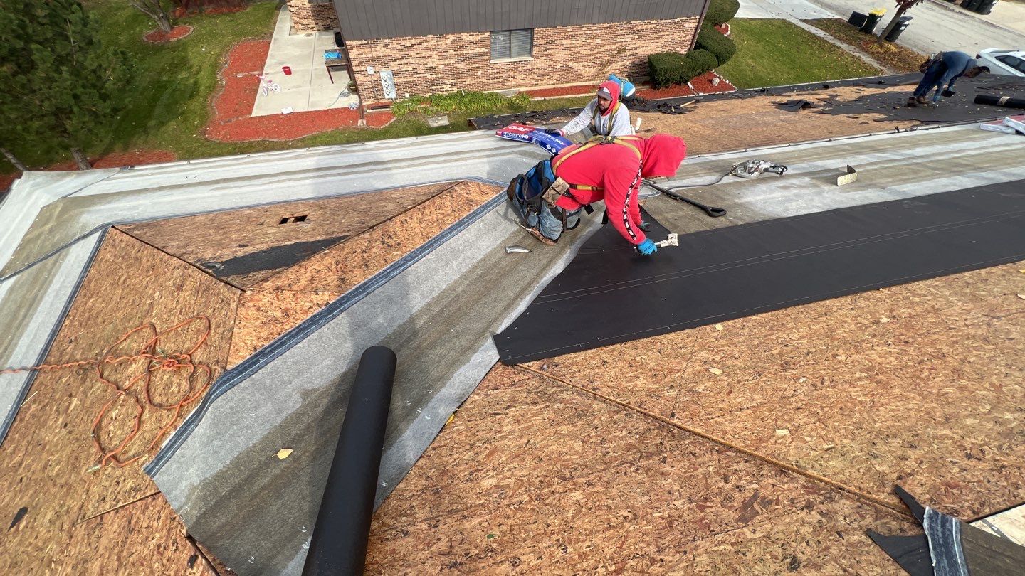 Multi-family unit roof replacement by Pro Home Services Inc