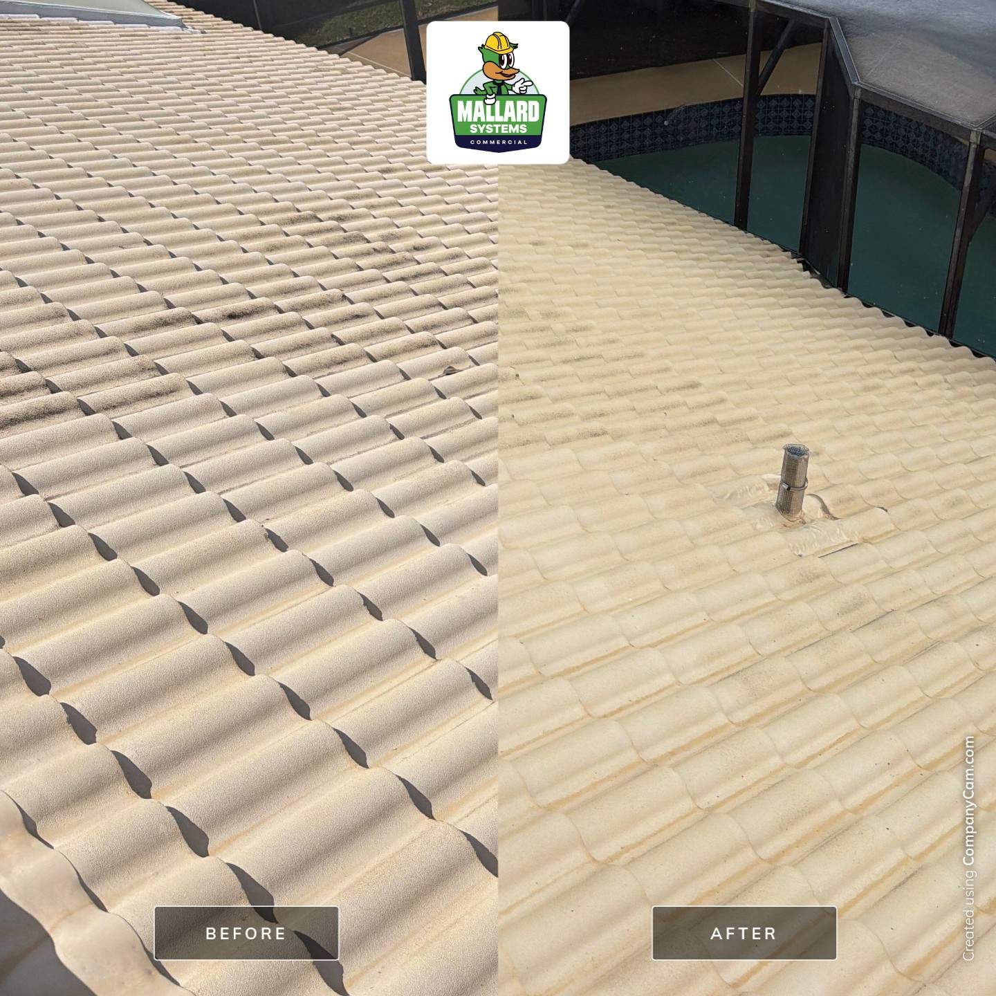 Tile Roof and Screened Enclosure Cleaning in Orlando by Mallard Systems