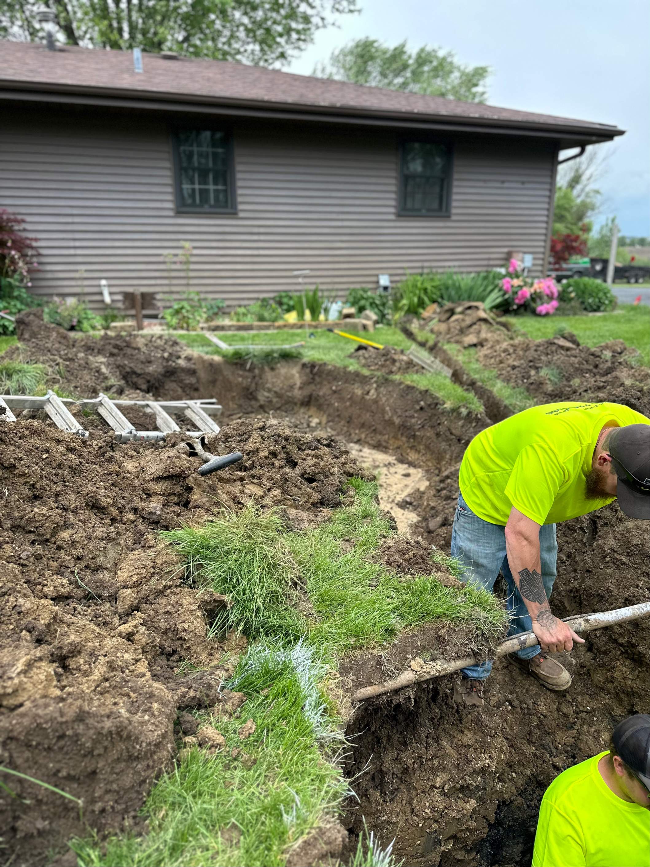 Septic System Installation with Aeration System and Chambers by Allied Water Services
