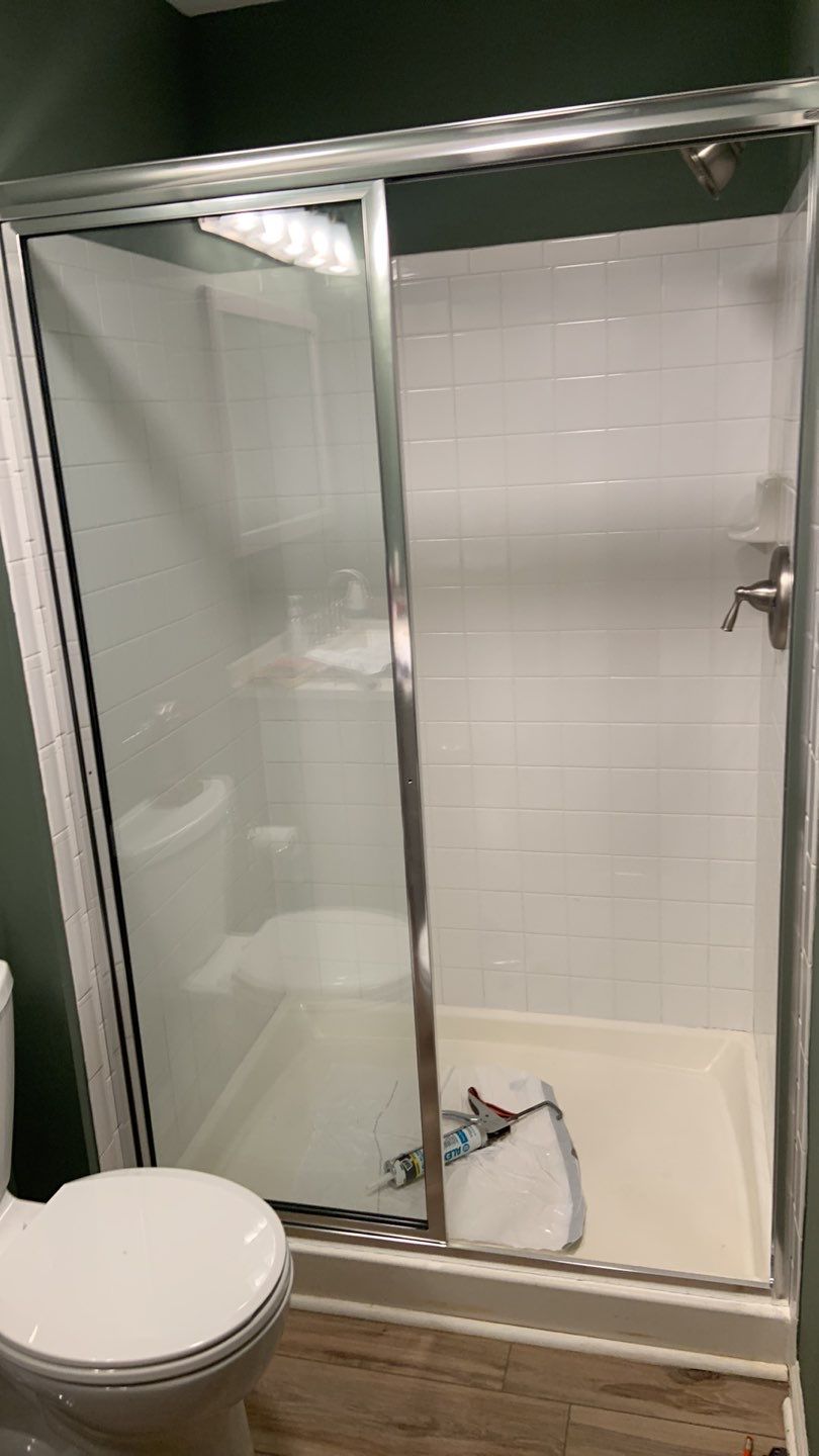 Shower Glass Door Installation using Shower Glass Door Kit by A1 NERDY HOMES LLC