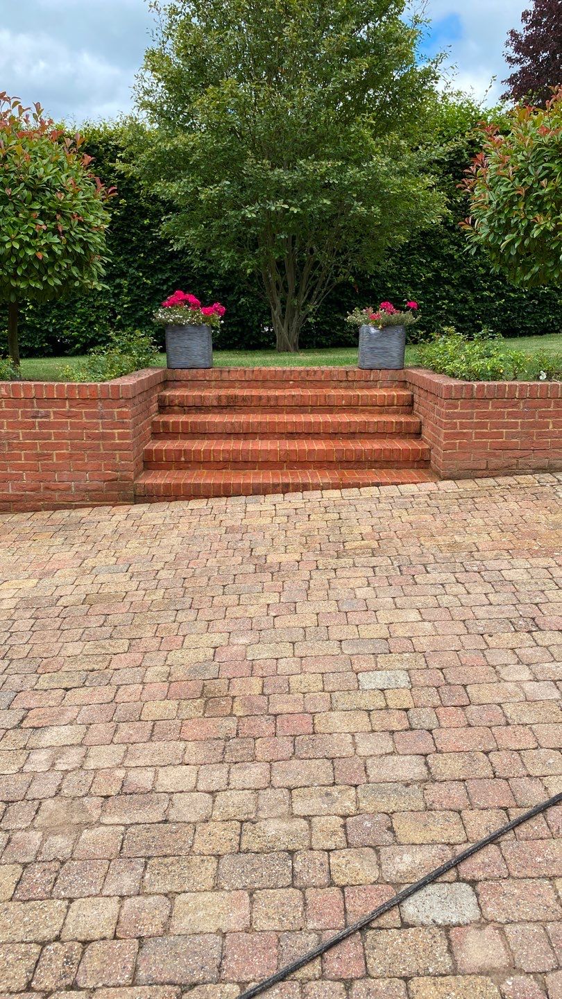 Driveway Clean using honda 21 ltr/min by Ges Exterior Cleaning ltd