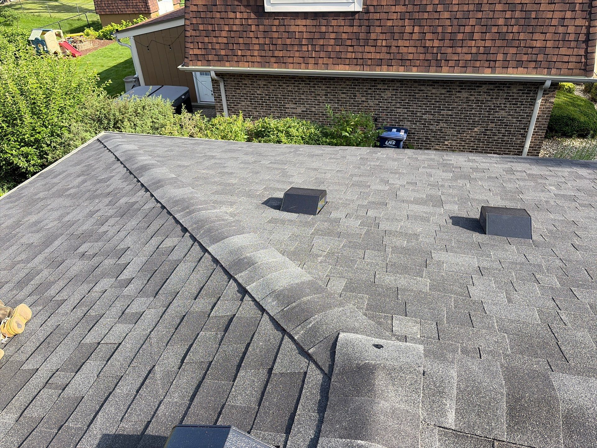 Architectural Shingle Roof Replacement on Darien Brick Residence by Pro Home Services Inc
