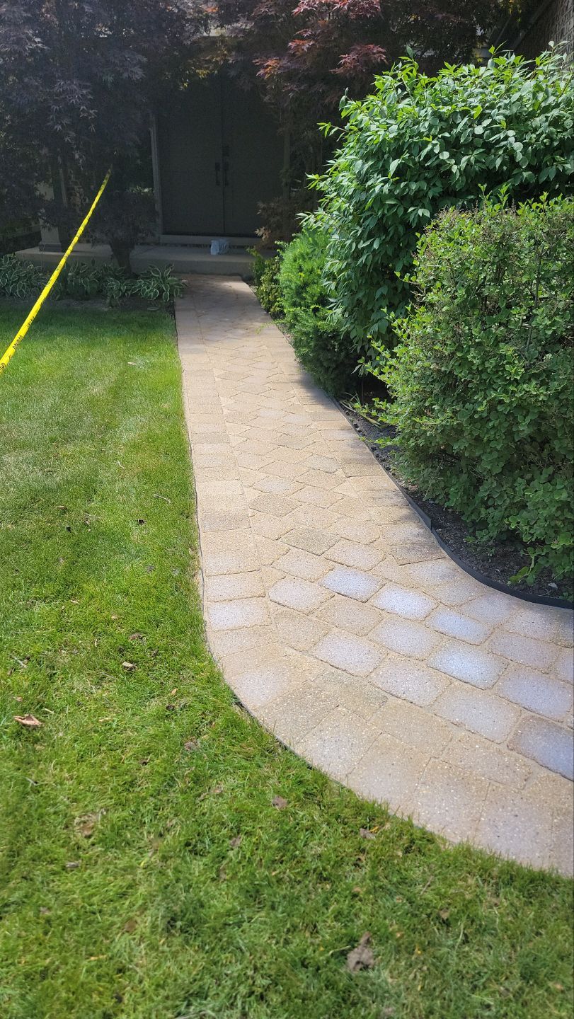 Brick paver clean, sand and seal.  using Surebond SB-1300 by Northern Power Washing LLC.