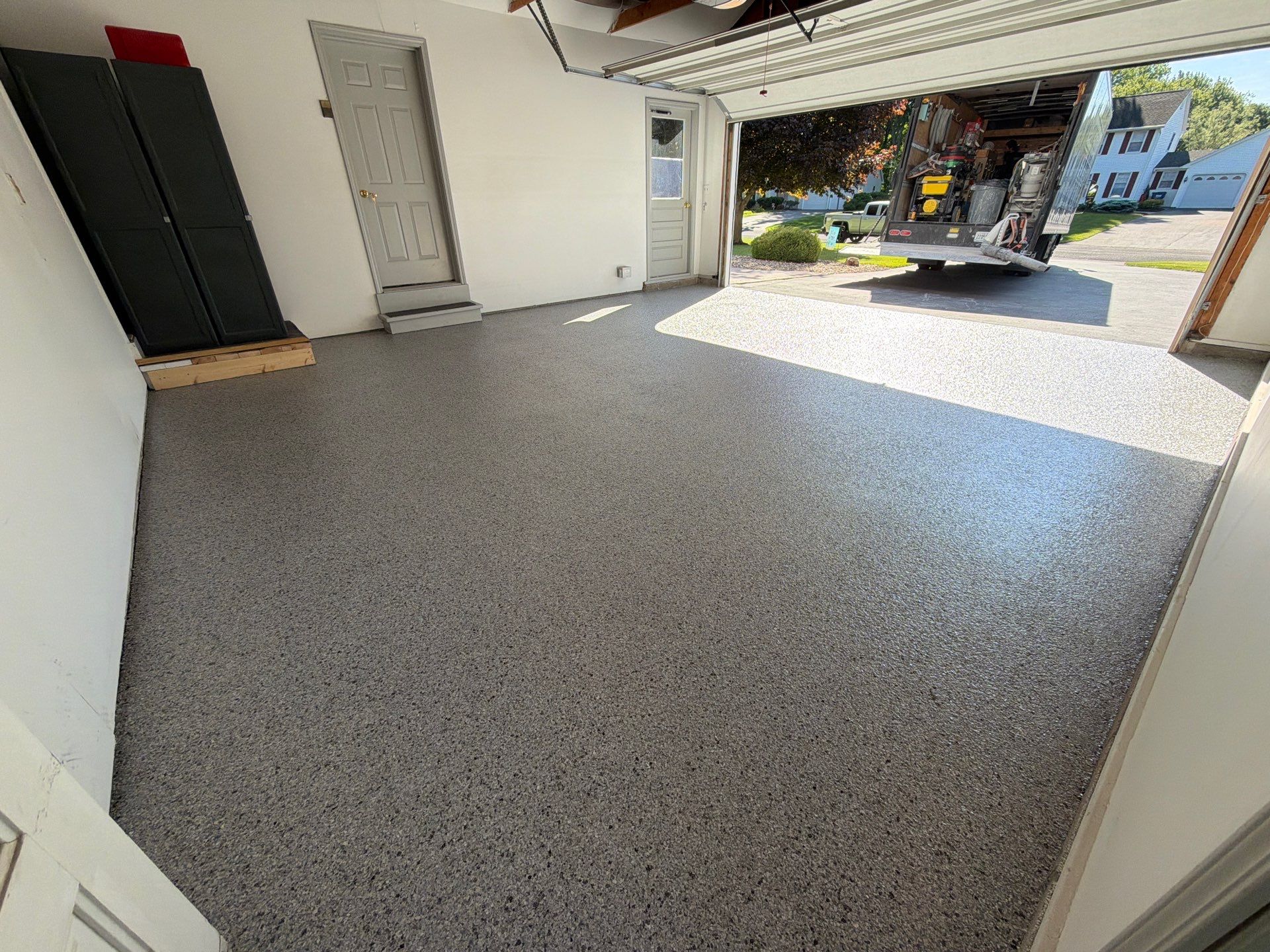 Vintage Silverado Garage Coating by NG Masonry & Construction LLC