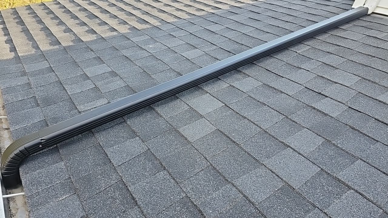 ATLAS PINNACLE COLOR: BLACK SHADOW DRIP EDGE: WHITE by Eagle Eye Roofing