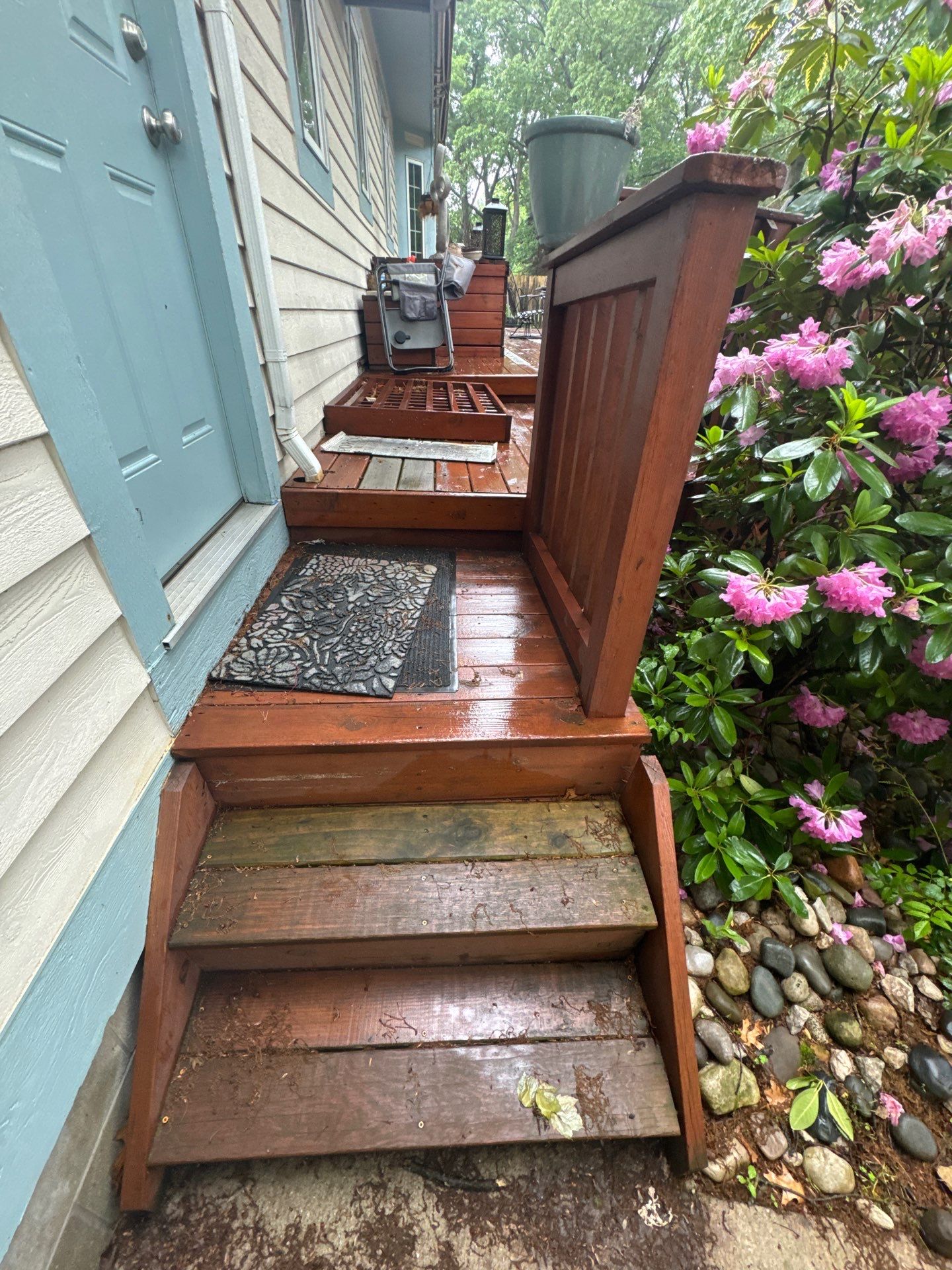 Interior Renovation and Multi-Level Deck Staining in Norton Shores by Gordon Painting