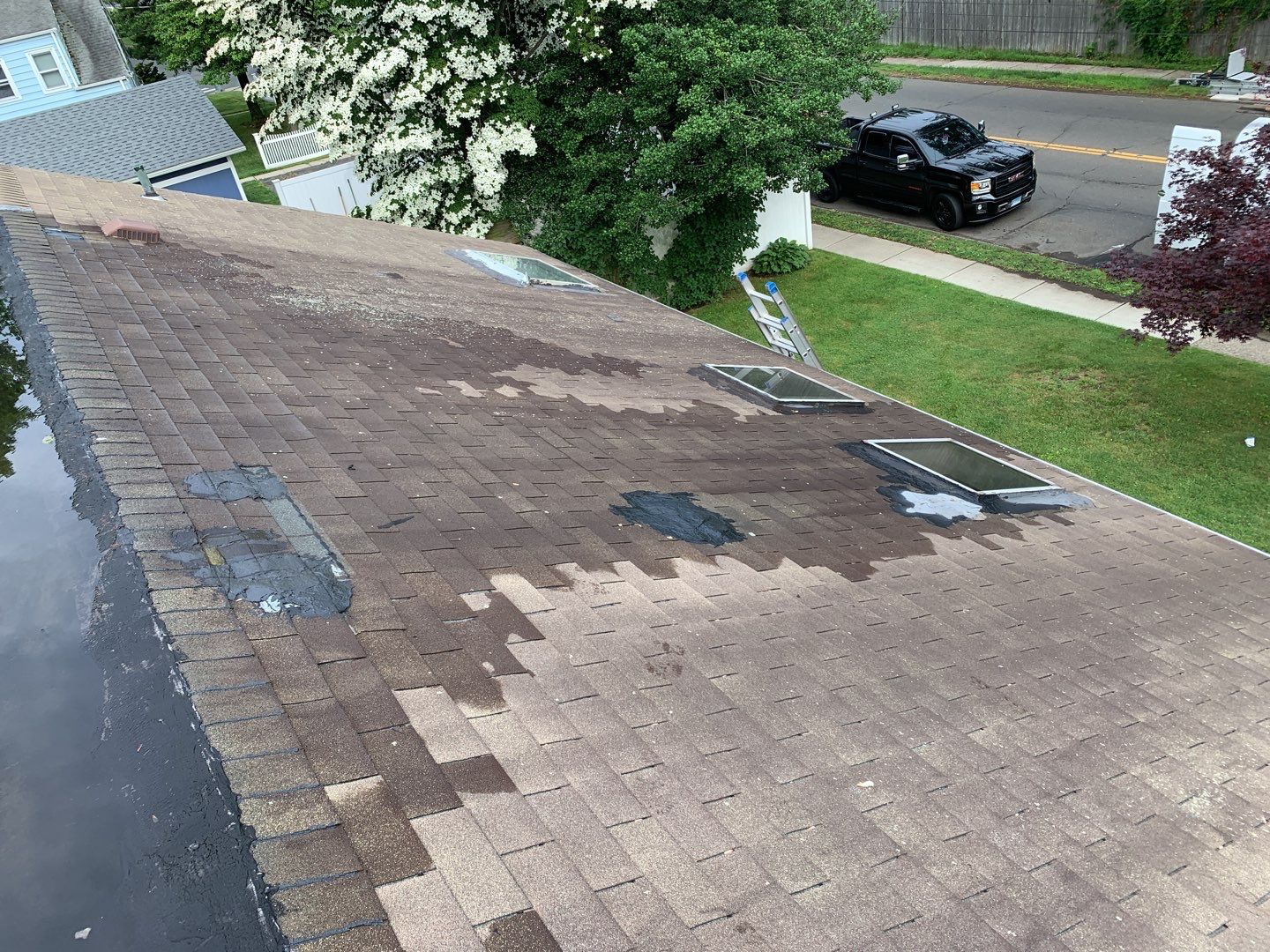 Residential Roofing Installation using Owens Corning Duration Driftwood by A Plus Exterior