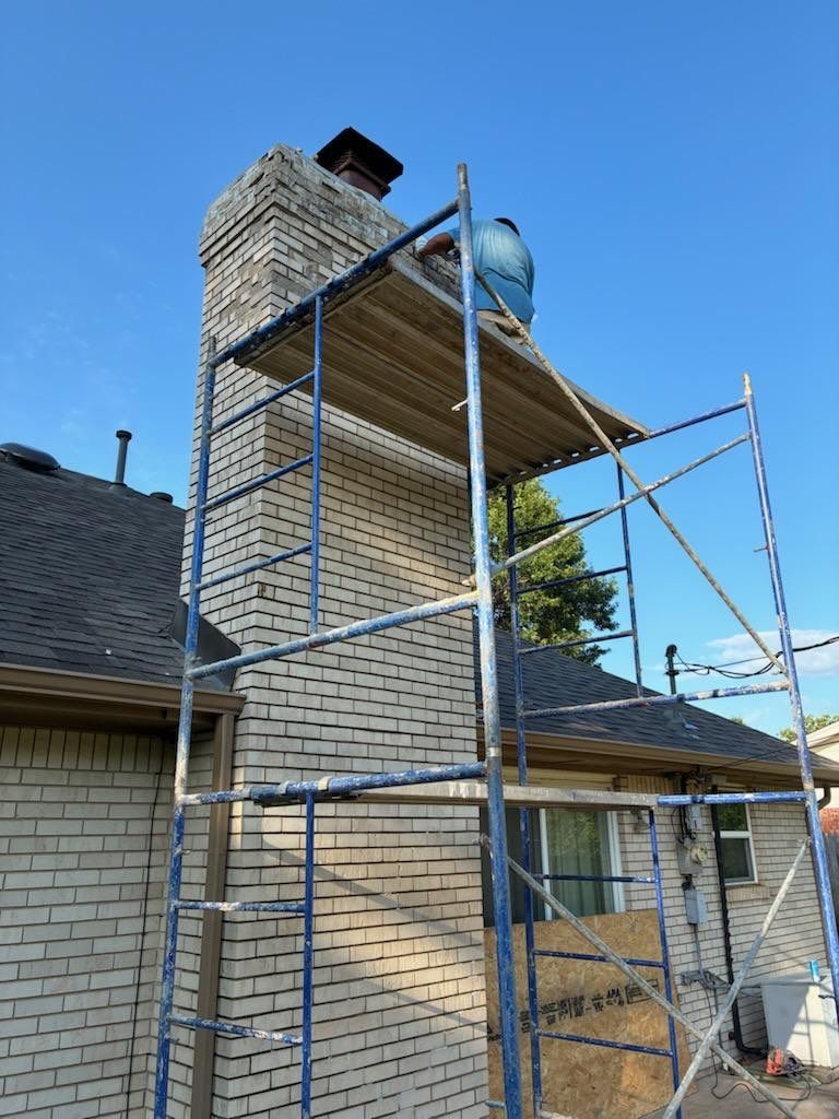 chimney repair in Norman by McCann's Roofing and Construction