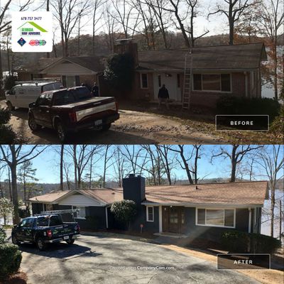 Damaged roof hit by storms!