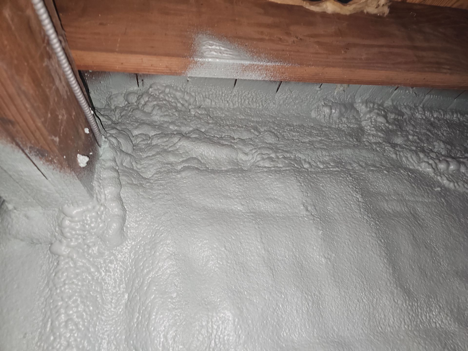 Basement Exterior Walls using Crawl Space Liner by NYS Foam & Energy