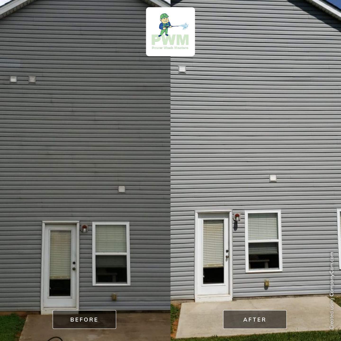 House Wash using cleaner by Power Wash Masters LLC